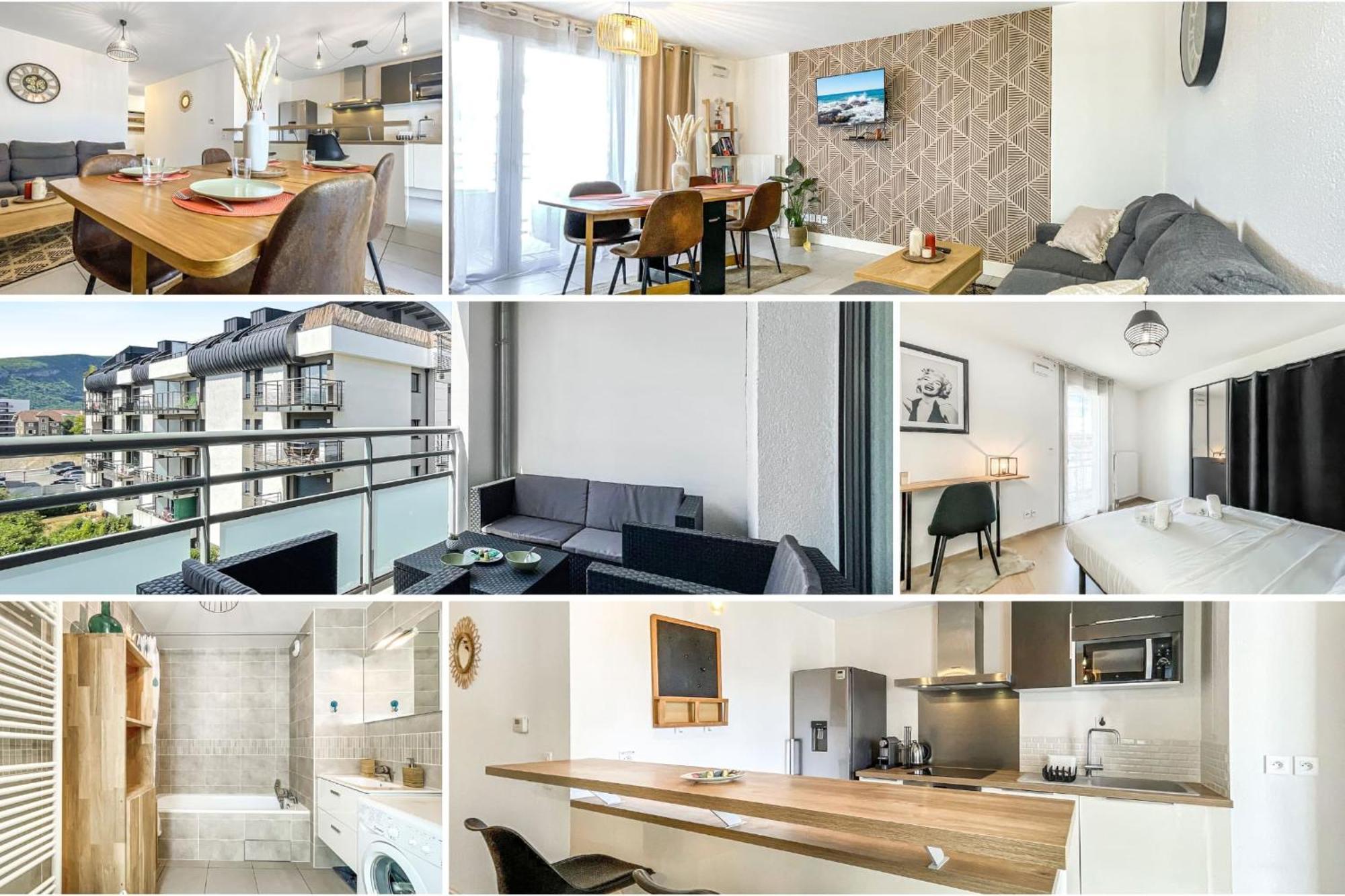 Homey Chloe - New - Parking Gratuit - Balcon Prive - Proche Geneve Annemasse Eksteriør bilde